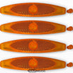 Orange Speichenreflektoren 4er Set
