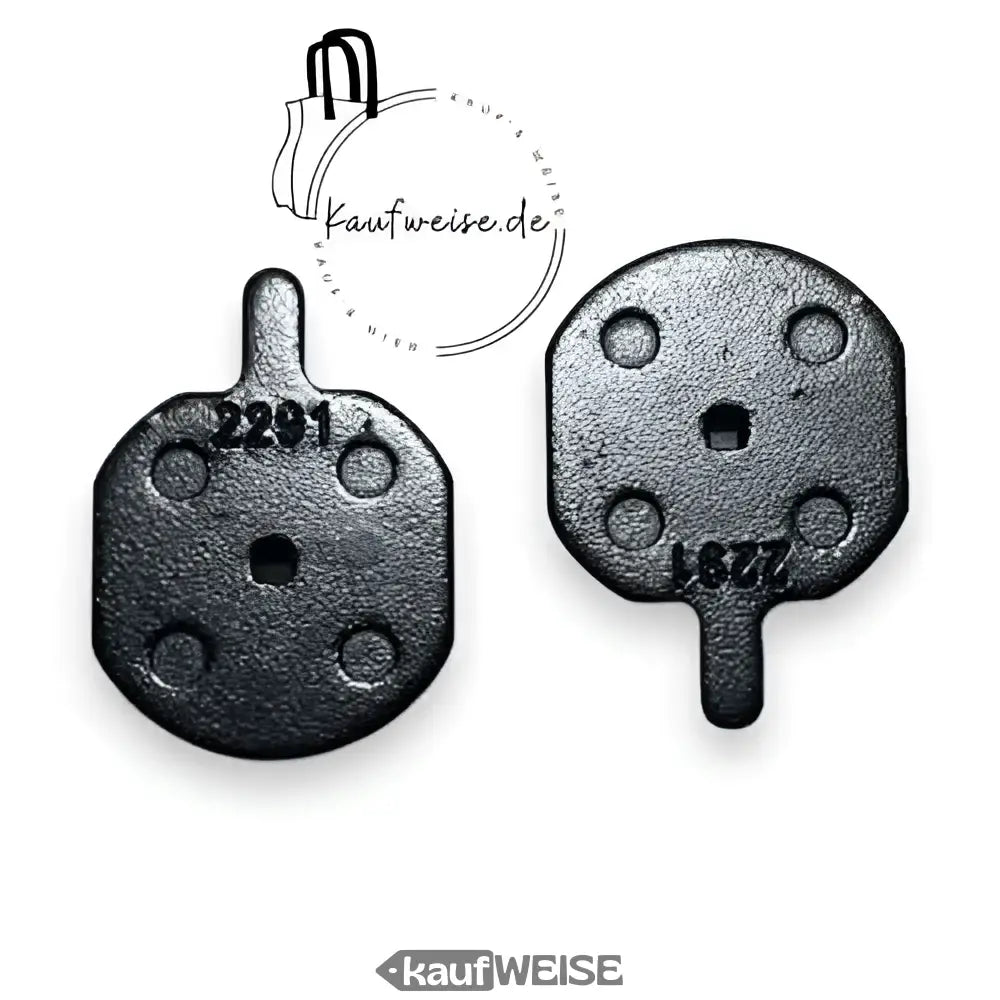 Zwei dunkle Metallbremsbeläge für Original Vanmoof Bremsbeläge S3 und X3 Modelle