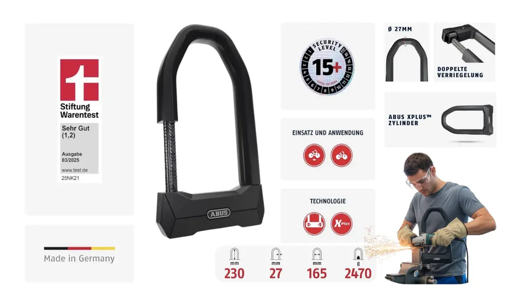 Sicherstes Fahrradschloss: Das ABUS Super Extreme 2500
