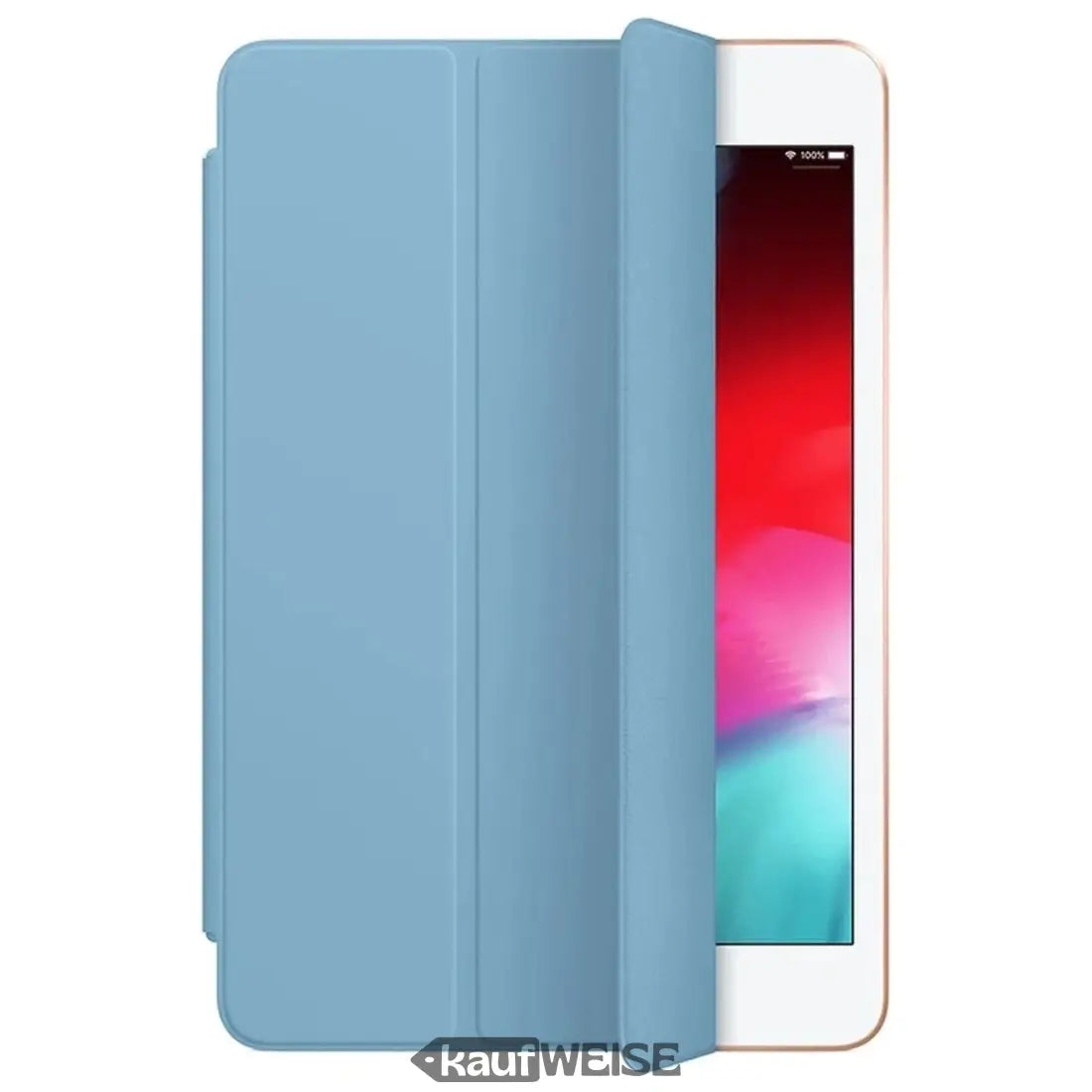 Blaue Leder-Hülle für iPad mini 5 & 4 mit Magnetverschluss und Smart Cover