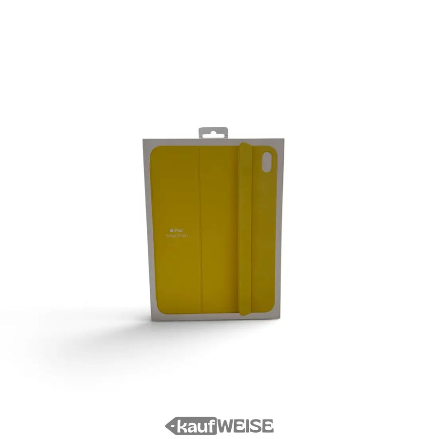 Apple Smart Folio für iPad, versiegelte Herstellerverpackung mit Produktabbildung in Lemonade Gelb