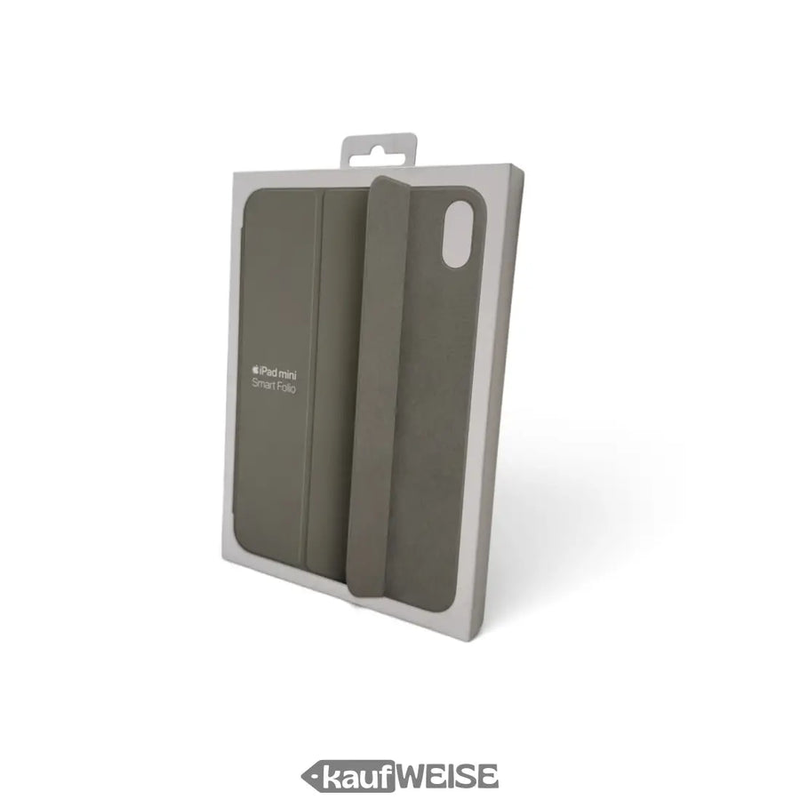 Apple Smart Folio für iPad mini Sage, versiegelte Herstellerverpackung mit Produktabbildung, seitliche Ansicht