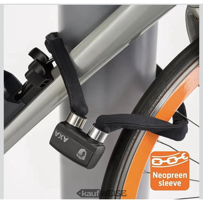 Schwarzes Fahrradschloss mit Neoprenschlauch für das AXA Faltschloss Foldable 1000