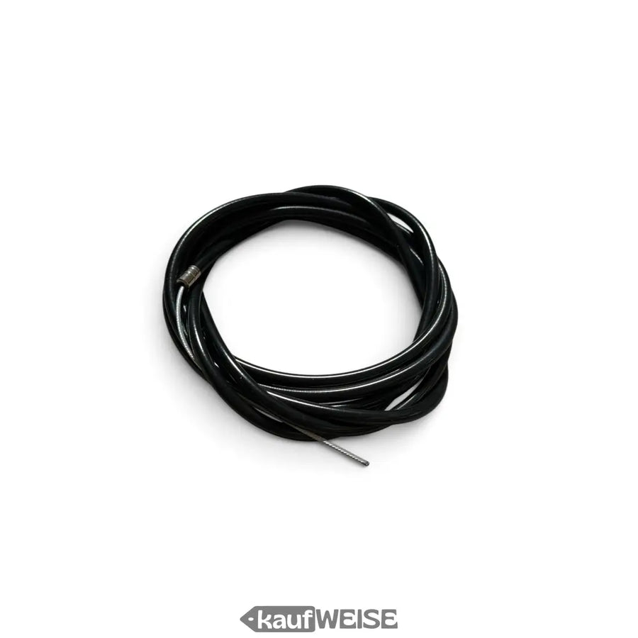 Bremszug für Xiaomi M365 Pro und Mi Pro 2, 197 cm, schwarz, aufgerollt mit Endhülse und Innenzug