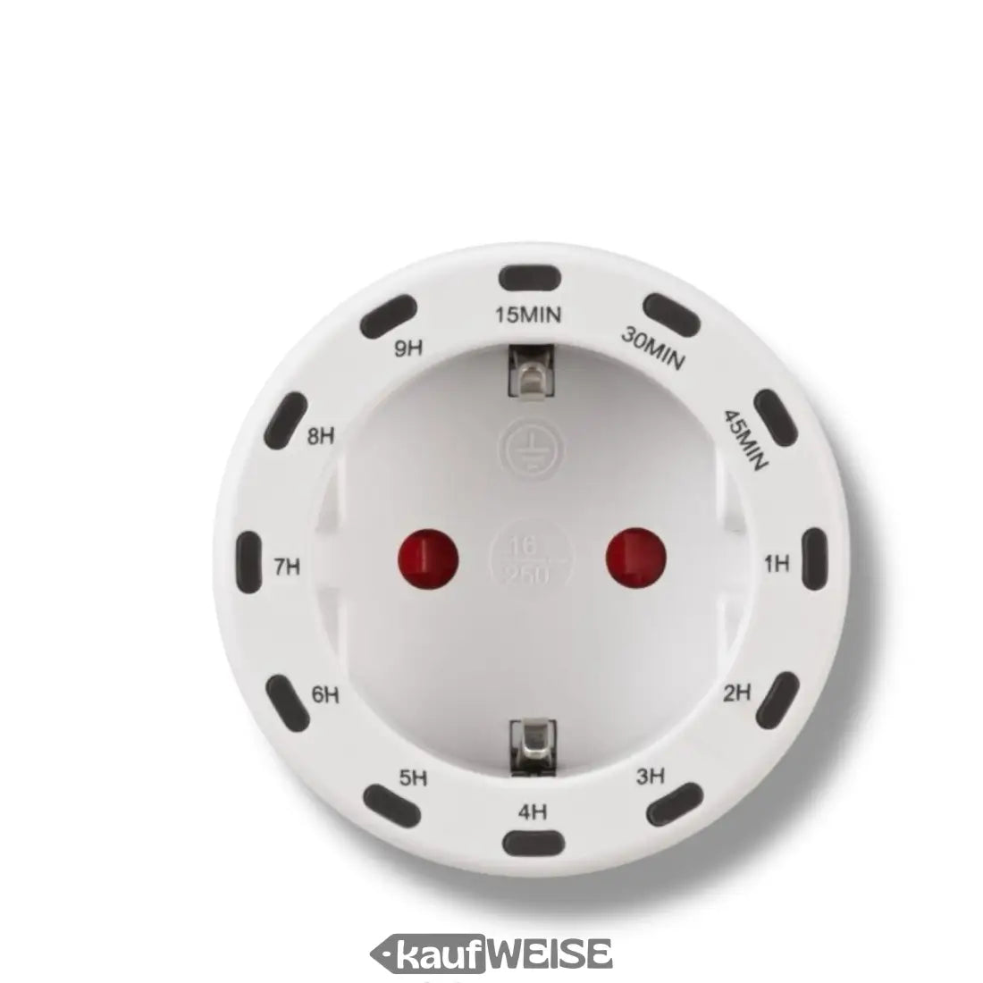 Runder weißer elektrischer Timerstecker für Brennenstuhl Digitaler Countdown DC2013