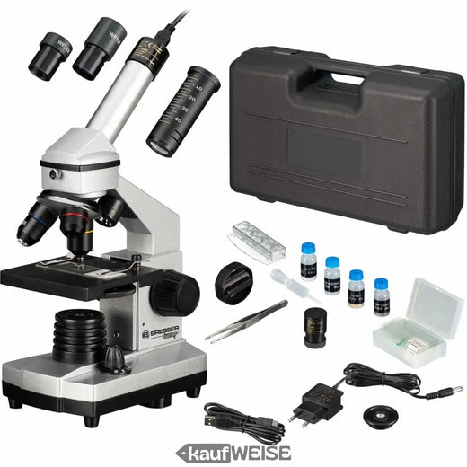 Set microscopio Bresser Junior 40x-1024x