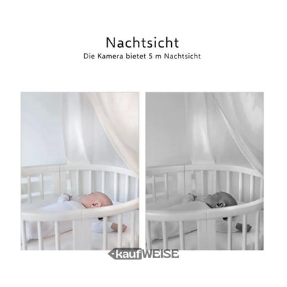 Babykamera mit großer Reichweite zeigt Night Vision Vergleich, perfekt für Android & iPhone