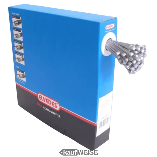 Elvedes Bremsinnenzug Edelstahl | 2000mm x 1,5mm (100 Stück Werkstattbox) | T-Nippel | Rostfrei