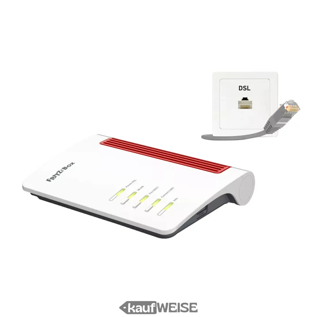 AVM FRITZ!Box 7530 AX DSL Router with VDSL modem and DSL connection for high-speed internet.