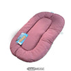Hundebett rosa, oval | Flieder meliert, Recyclingmaterial, Made in Italy | 60 x 46 oder 80 x 50 cm