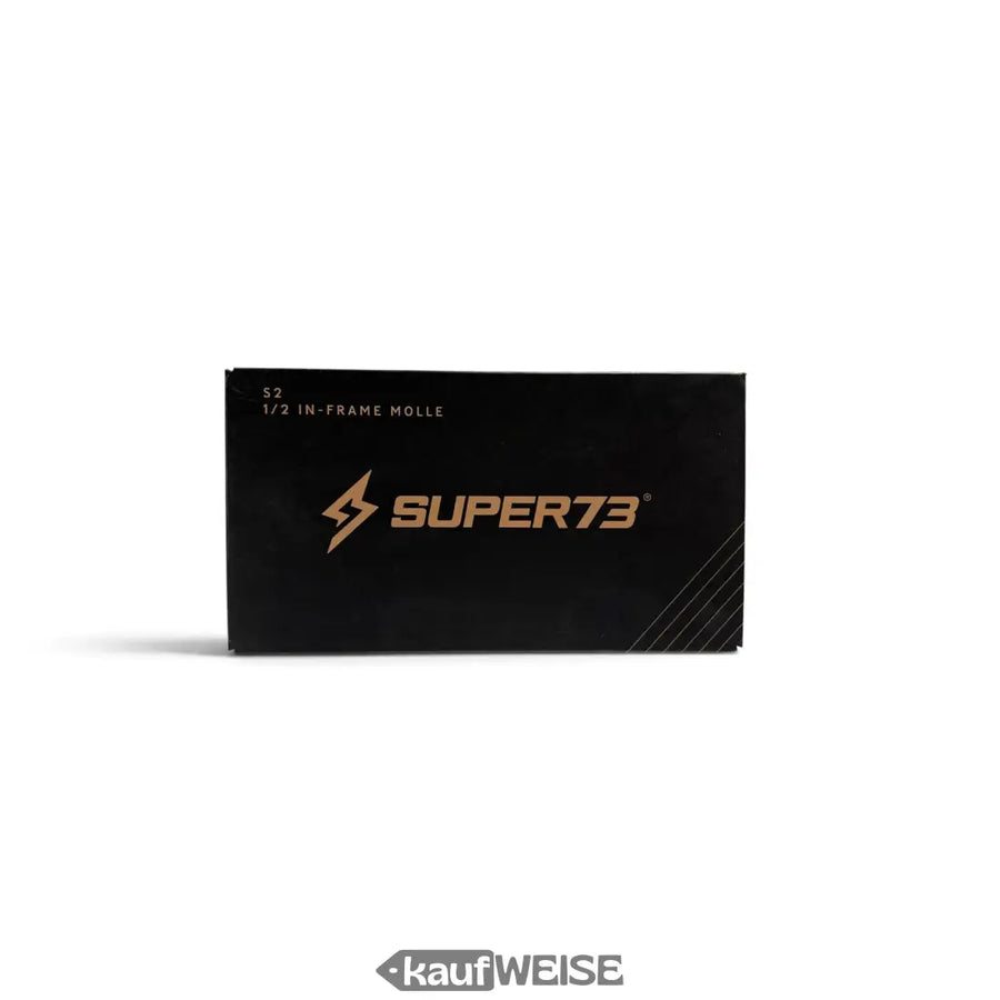 Super73 S2 In-Frame MOLLE Panel, Verpackung, Vorderansicht mit Super73-Logo und Modellbezeichnung