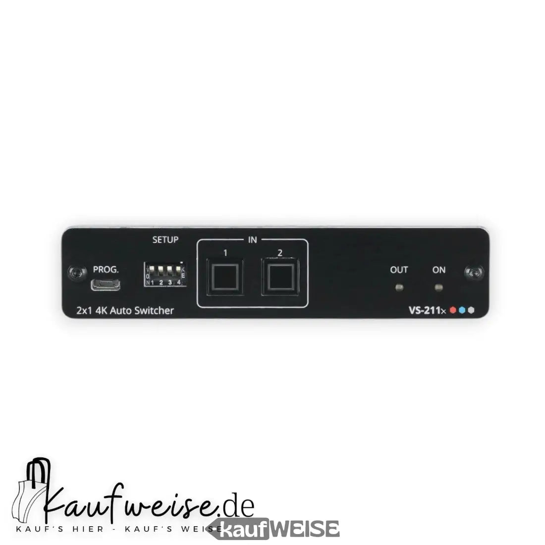 Black 2x1 4K HDMI Auto-Switcher mit 2 Eingängen und 1 Ausgang für Kramer VS-211X