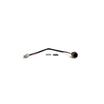 Prise de charge avec câble pour hoverboard / trottinette électrique | Prise ronde 3 broches, connecteur 3 broches avec 2 contacts câblés | 24,5 cm | Écrou et rondelle inclus