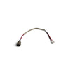 Ladebuchse mit Kabel für Hoverboard / E-Scooter | 3-Pin-Rundbuchse, 3-poliger Stecker mit 2 belegten Kontakten | 19 cm | Geflechtschlauch