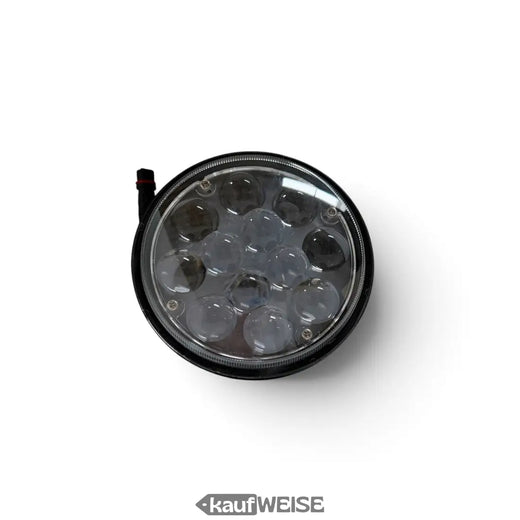 LED-Rundscheinwerfer 12 LEDs, 2-Pin-Stecker, Durchmesser ca. 15 cm, fuer E-Scooter und Elektro-Chopper