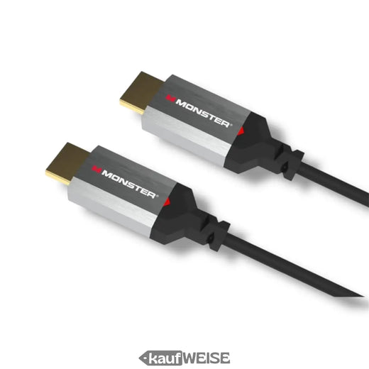 Monster Essentials HDMI Kabel | 4K Ultra HD & 60Hz | 18 Gbps High Speed | V-Grip Goldkontakte