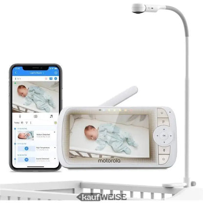 Motorola Baby VM65X Video-Babyphone mit Kamera, Farbdisplay und Smartphone-App