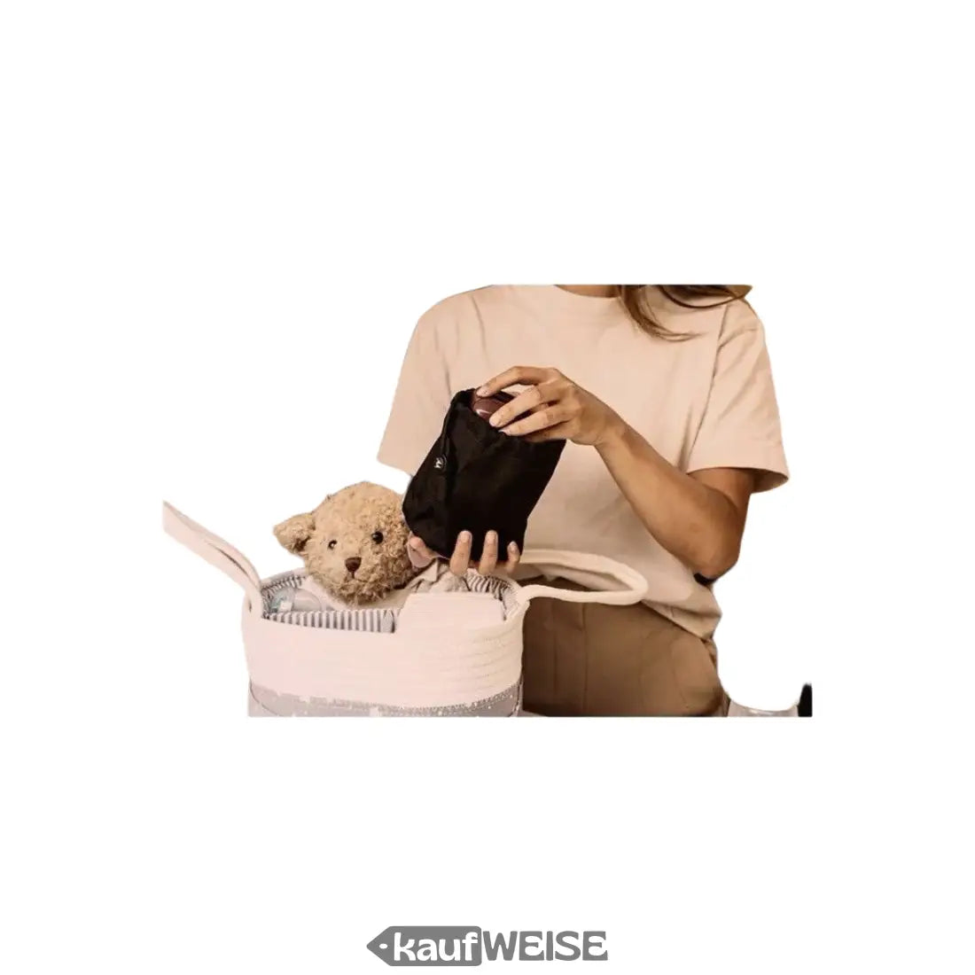 Schwarze isolierte Babyflaschen-Tasche für den Motorola PIP12 TRAVEL Babyphone