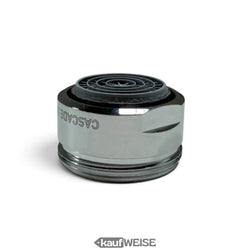 Neoperl cascade slc pca verchromter wasserhahn mit schwarzem gummifilter und antikalkfunktion m24x1