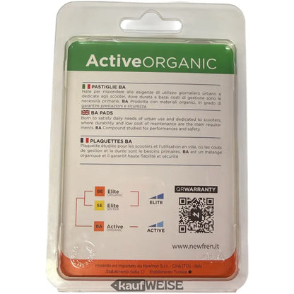 Newfren Active Organic Bremsbeläge FD0196BA in klarer Verpackung