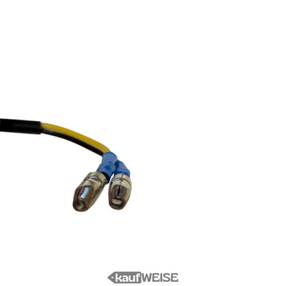 Blauer NIU Bremslichtschalter links mit Metallkontakten und Kabel für MQi Serie