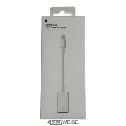 Original Apple Lightning auf USB Kamera-Adapter (MD821ZM/A) | Fotos & Videos importieren | USB-Geräte an iPhone & iPad anschließen