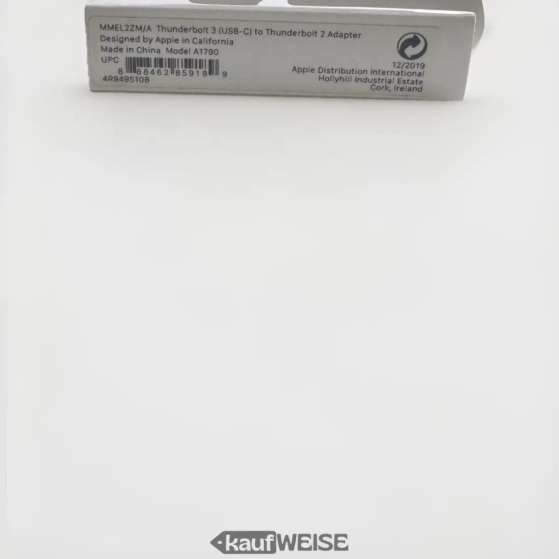 Original Apple Thunderbolt 3 USB-C auf Thunderbolt 2 Adapter Produktbild