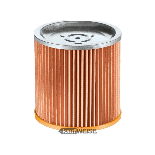 Original Kärcher Patronenfilter mit pleatischem Papier und Metallenden für Nass- & Trockensauger