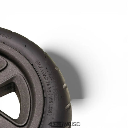 Schwarzer 9-Zoll Flat-Free Reifen auf Felge für Segway-Ninebot F-Serie