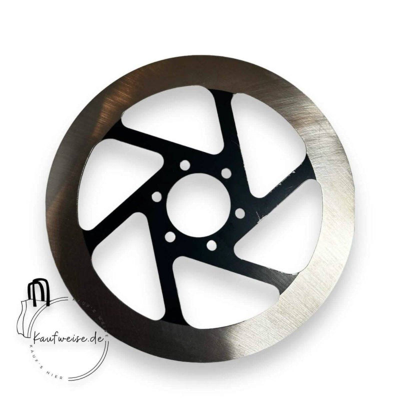 Silberne und schwarze Vanmoof Bremsscheibe 160mm für S3 und X3 Modelle