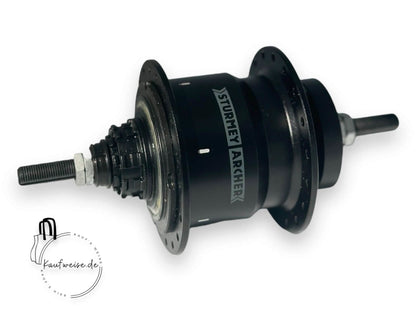 Schwarzes Sturmey Archer Nabenhub für Original VanMoof X-RK4 4-Gang Nabenschaltung S3