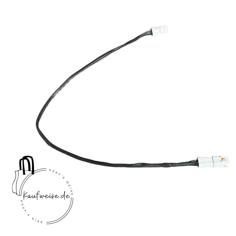 Schwarzes Kabel mit weißen Steckern für Original VanMoof Verlängerungskabel 320mm