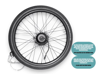 Bicycle wheel with electric motor hub for VanMoof X3 Vorderrad 24 Zoll mit Original Bremsscheibe