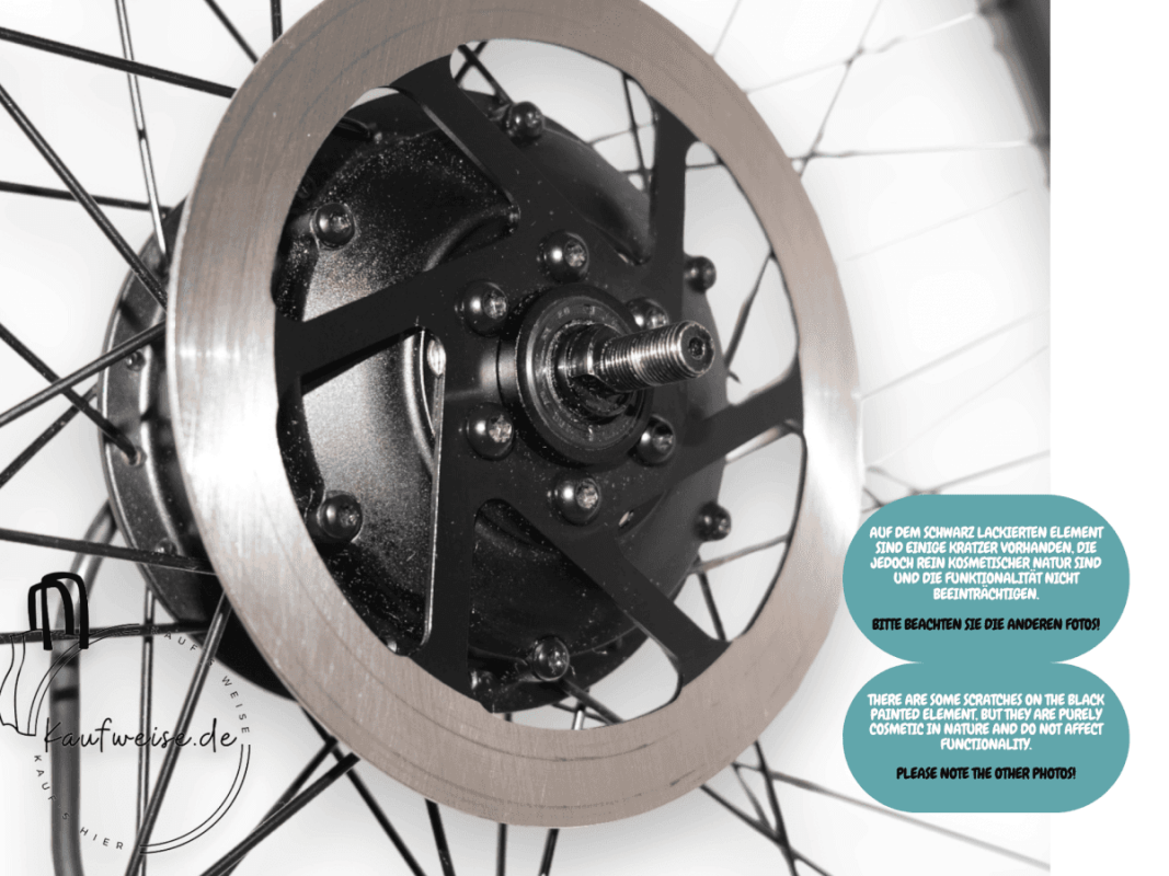 Bicycle Wheel Hub Motor with Disc Brake Rotor für VanMoof X3 Vorderrad 24 Zoll Original