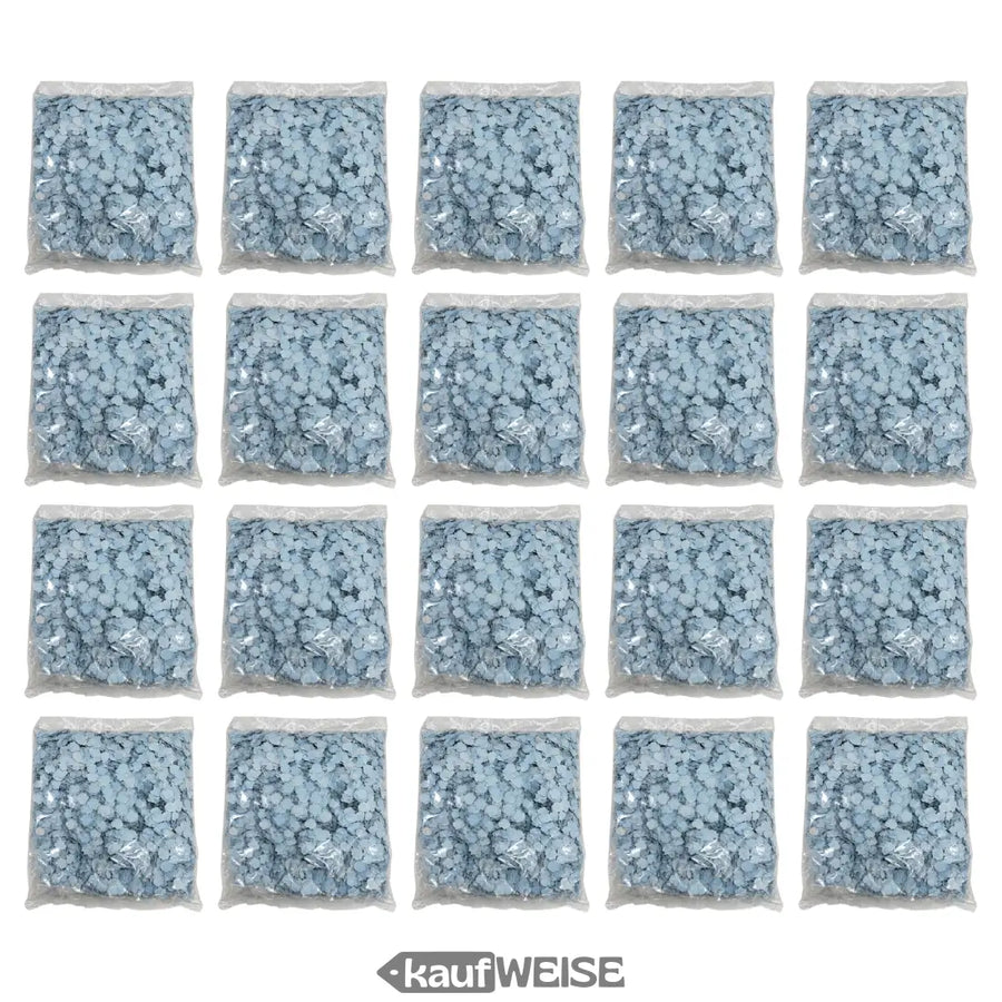 Papierkonfetti Herzen blau 2kg 20 beutel