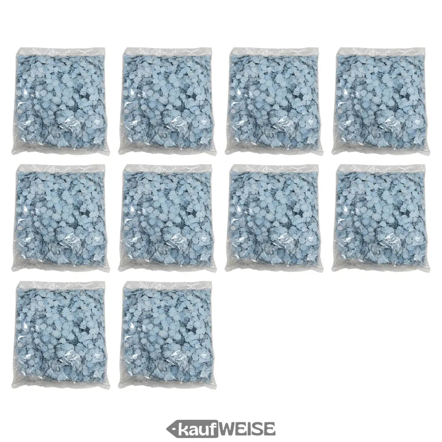 Papierkonfetti Herzen blau 1kg 10 beutel
