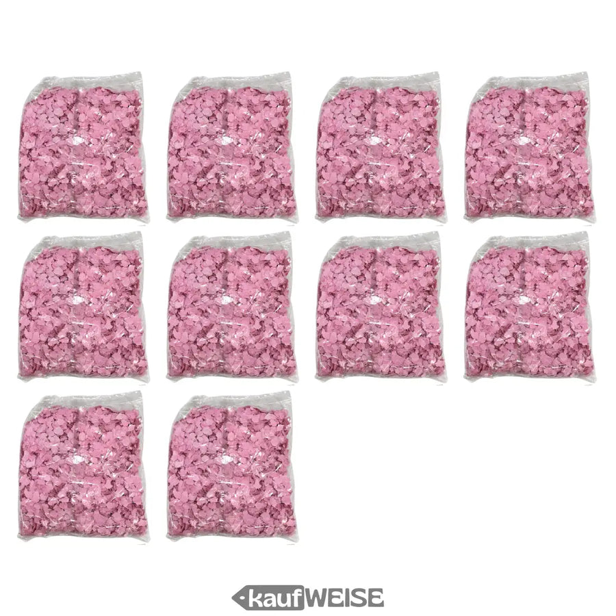Papierkonfetti Herzen rosa 1kg 10 beutel