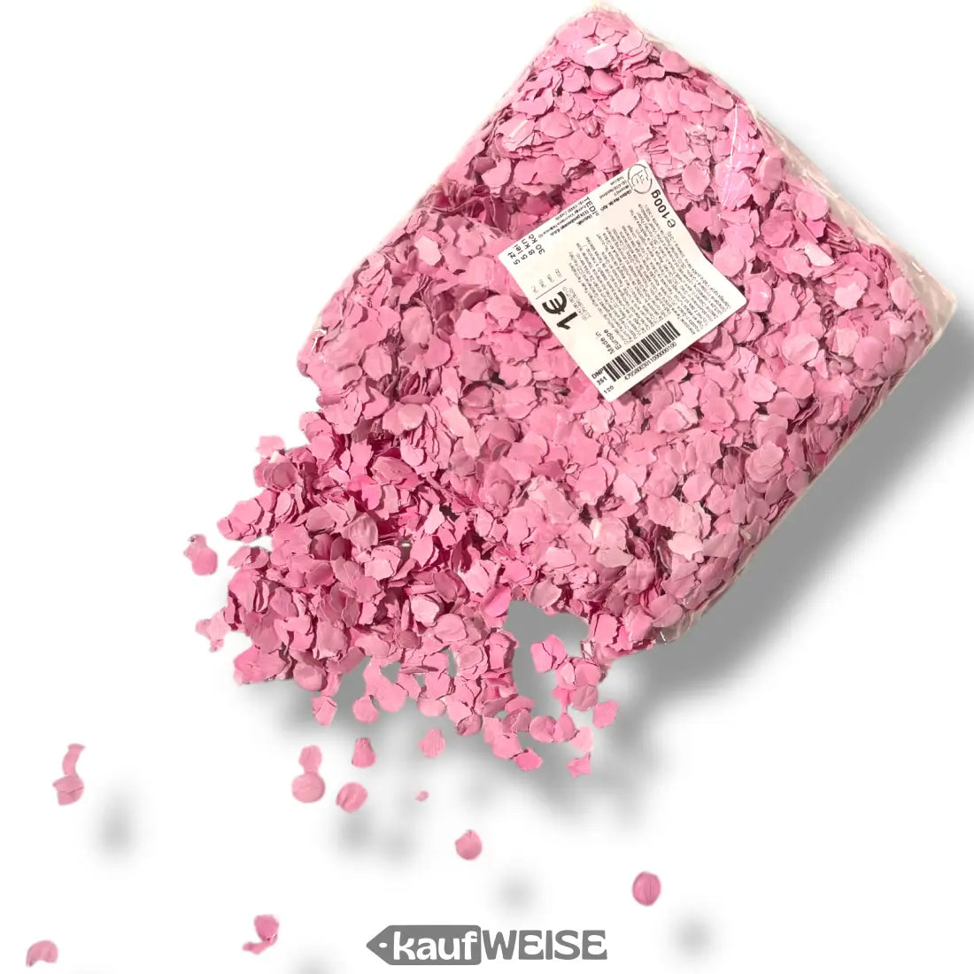 Blaue oder rosa Konfetti Tüte für Partys und Hochzeiten, 100g Beutel