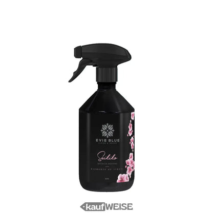 Schwarze Sprühflasche mit Blumenmuster für Saikiko Raumduft Frühlingsblüte