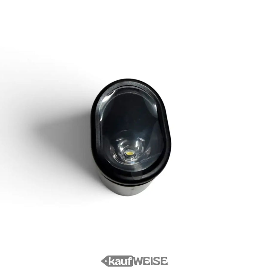 Ninebot KickScooter Scheinwerfer ES1 ES2 ES3 ES4, Nahaufnahme LED-Linse von oben, schwarz