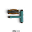 Skateboard T-Tool Set für Summerboard Elektro-Skateboards | Shred Wrench & Shred Key | 8 mm Sondergröße | Türkis/Gold