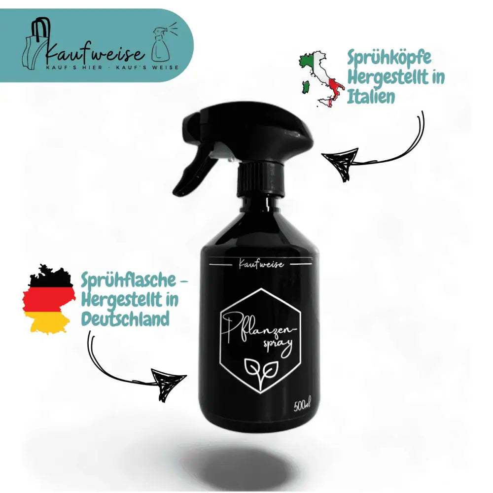 Svart sprayflaska 500 ml, framifrån