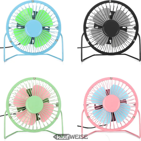 Bunte Tischventilatoren Mini USB Ventilator 15cm für Computer und Notebook