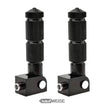 Repose-pieds rabattables en aluminium (la paire) | Universel pour l'enregistrement 8 mm | Repose-pieds passager pour vélo électrique