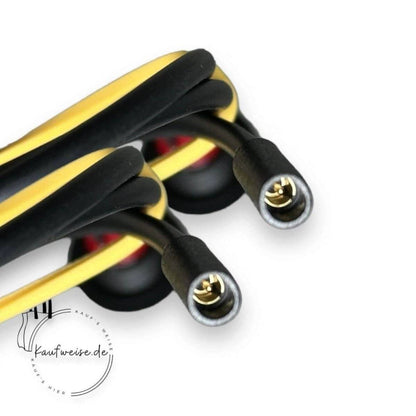 Schwarze und goldgestreifte Kabel mit Anschlüssen für Vanmoof Boost VM13-149 Klingel Knopf