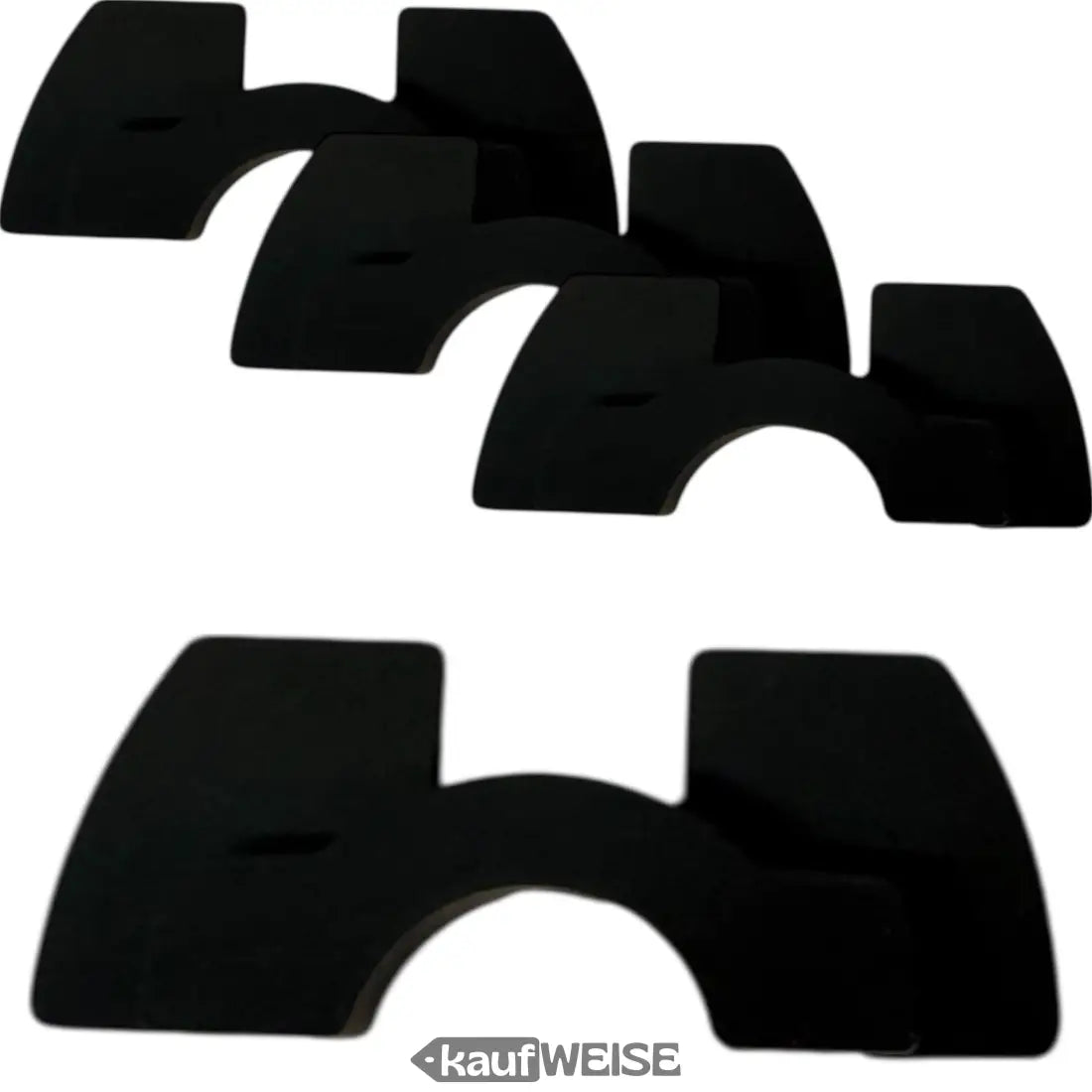 Schwarze Gummi-Vibrationsdämpfer für Xiaomi M365/Pro, 3er-Set gegen Wackeln